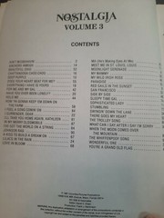 Nostalgia Volume 3 Piano Vocal Chords Guitar Songbook RARE Sheel Music 1987