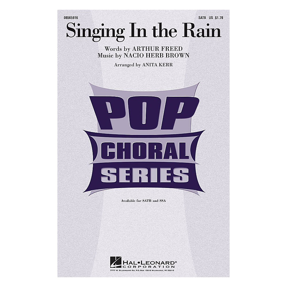 Hal Leonard Singing in the Rain SATB arranged by Anita Kerr