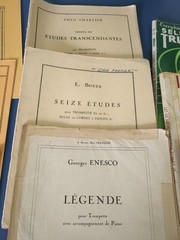 Trumpet Sheet Music Lot Of 23 Vintage Advanced Classical