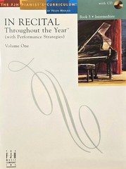 In Recital Throughout the Year – Book 5, Vol. 1 – Intermediate Piano – WITH CD