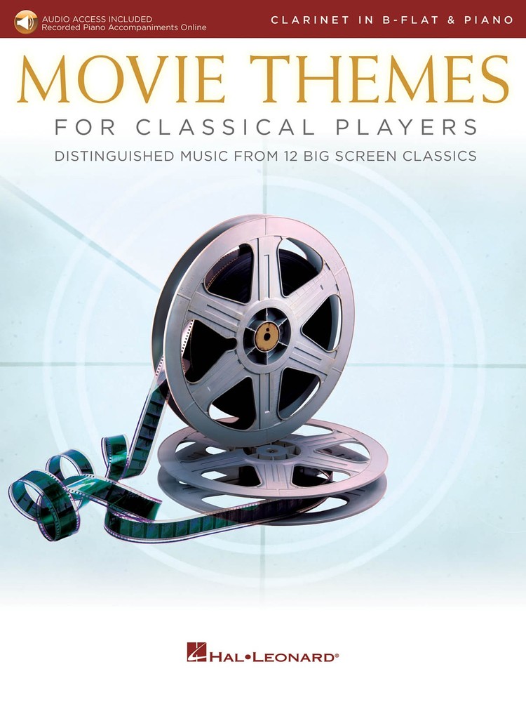 Movie Themes for Classical Players Clarinet Solo & Piano Sheet Music Book Audio