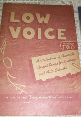 VTG 40s 50s Low Voice Singspiration Music Lot Church Gospel No 1, 2, 3, 5, 6