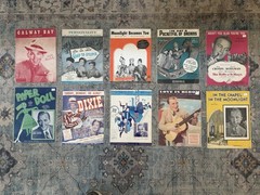 LOT OF 10 BING CROSBY SHEET MUSIC 1930s and 1940s