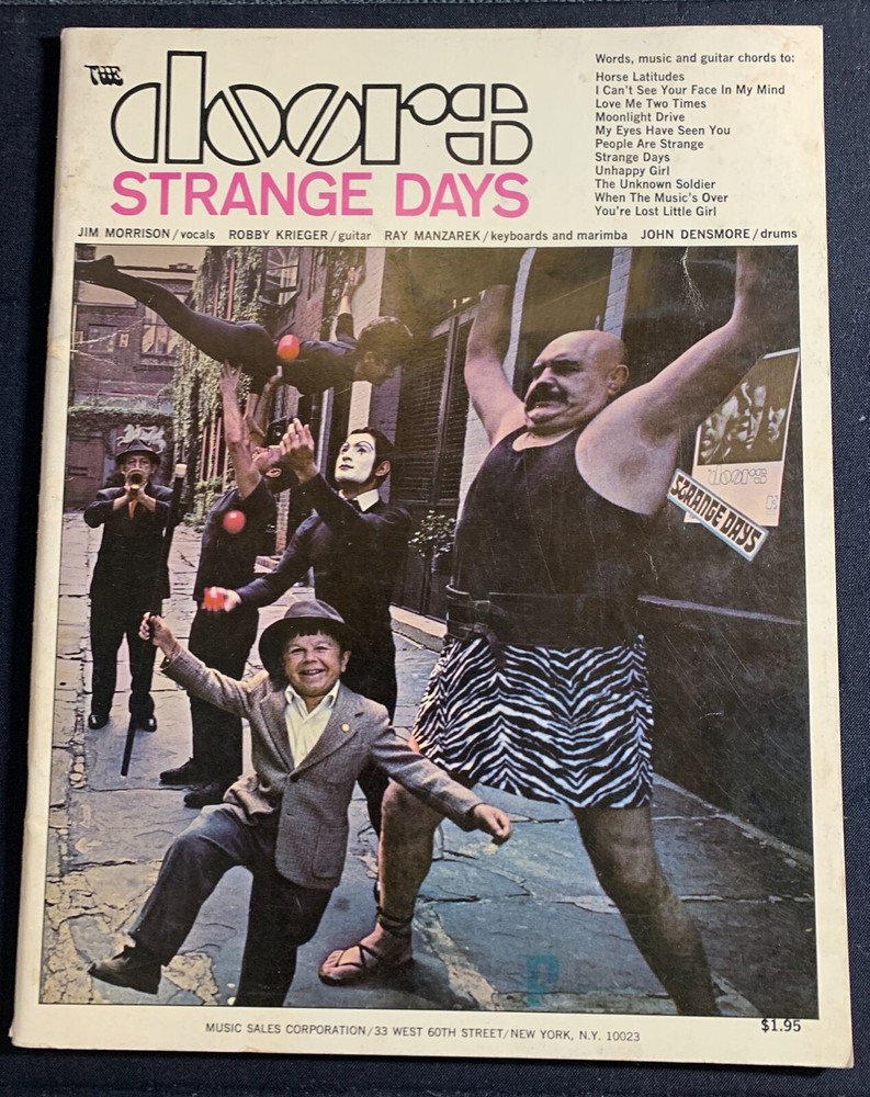 The DOORS Strange Days songbook orig 1968 Nipper Music w/ lots of great pictures