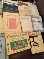 Lot Of Vintage Piano Books And Sheet Music