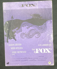 Vtg Sheet Music, Theme from The Fox Movie 1968, D H Lawrence