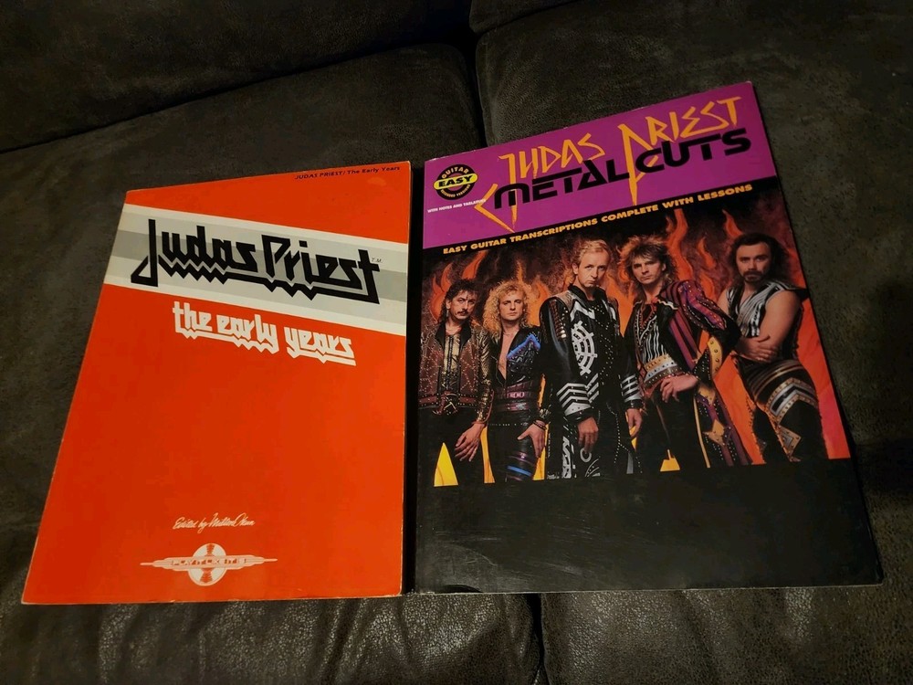 Judas Priest Guitar Tablature Book Lot Early Years 1983 Metal Cuts 1990