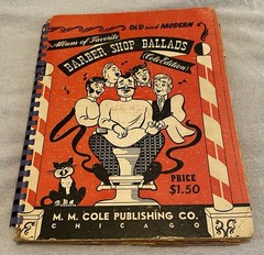 Vintage Barber Shop Quartet Songbook 1944 M.M. Cole Chicago Favorite Ballads
