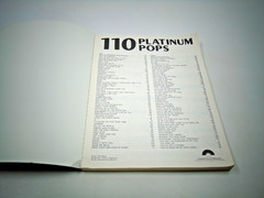 Vintage 1976 110 Platinum Pops Song Book ~ Guitar Piano Vocals Organ Chords PB