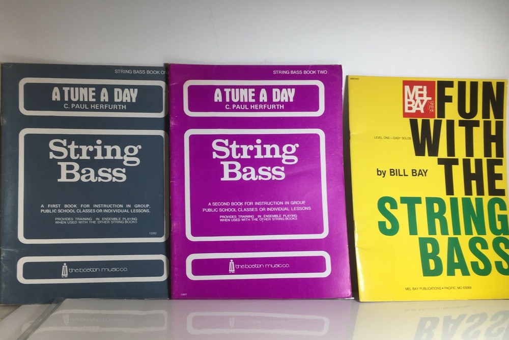 NEW 3 LOT String Bass Song Music Books Boston Music Co. & MEL BAY