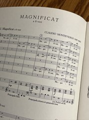 Monteverdi Magnificat Arista Edition Religious Choral Vocal Organ Music Book