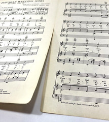 HAWAIIAN WEDDING SONG Sheet Music PIANO GUITAR UKULELE ENGLISH – HAWAIIAN LYRICS