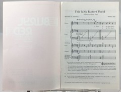 This is My Fathers World 2 Part Childrens Choir Piano Sheet Music Buryl Red 1973