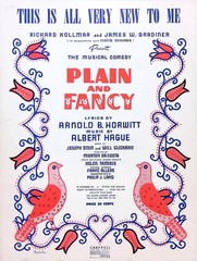 This Is All Very New To Me Sheet Music Plain And Fancy 1955 Musical Albert Hague