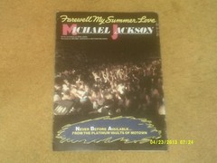 Michael Jackson sheet music Farewell My Summer Love &rsquo;80&rsquo;s 5 pages (VG shape)