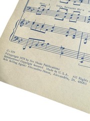 1 Vtg 1978 Jesus Knows Me This I Love SATB Choir Sheet Music Fred Bock Gospel