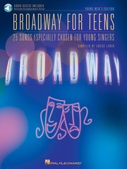 Broadway for Teens Young Men Vocal Sheet Music Sing-Along Song Book Online Audio