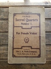 Parks Imperial Sacred Quartets #1 Female Voices Music & Songbook VERY old