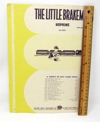 The Little Brakeman Sheet Music 1963 Beginner Easy Piano Voice US Seller