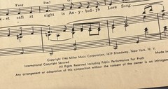 1946, Anybody&rsquo;s Love Song, Paul Mann, Miller Music Corp, Vintage, Sheet Music