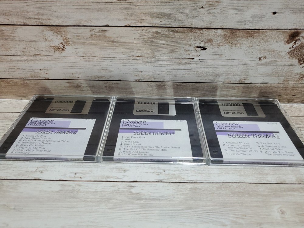 Yamaha Clavinova Disk Orchestra Collection Screen Theme Lot 2 3 4 MF2-DD READ!