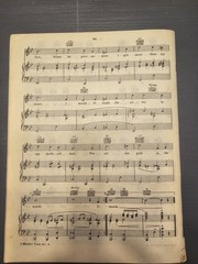 Songs Of Yesterday Sheet Music irving Berlin