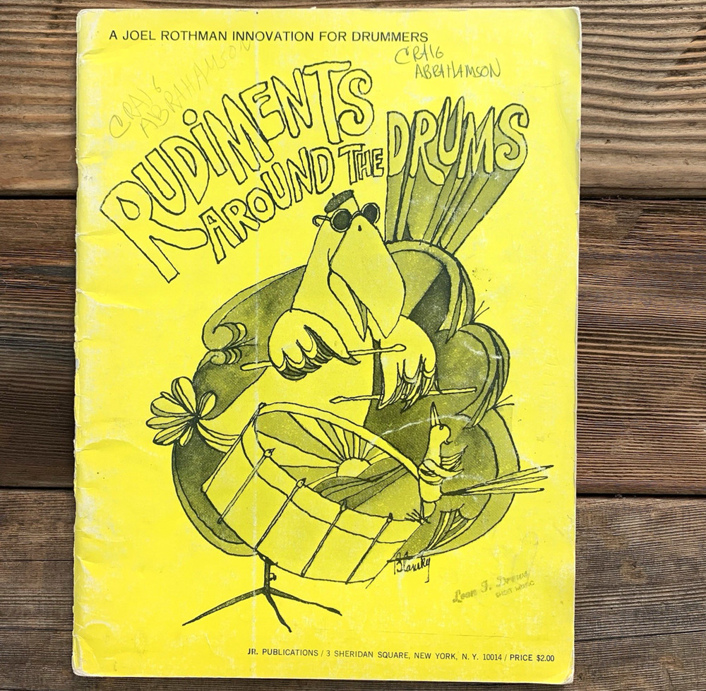 Rudiments Around The Drums Drum Book, Joel Rothman, Paperback 1969
