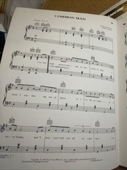 John Conley Sheet Music Common Man Piano Vocals Guitar Very Good Plus