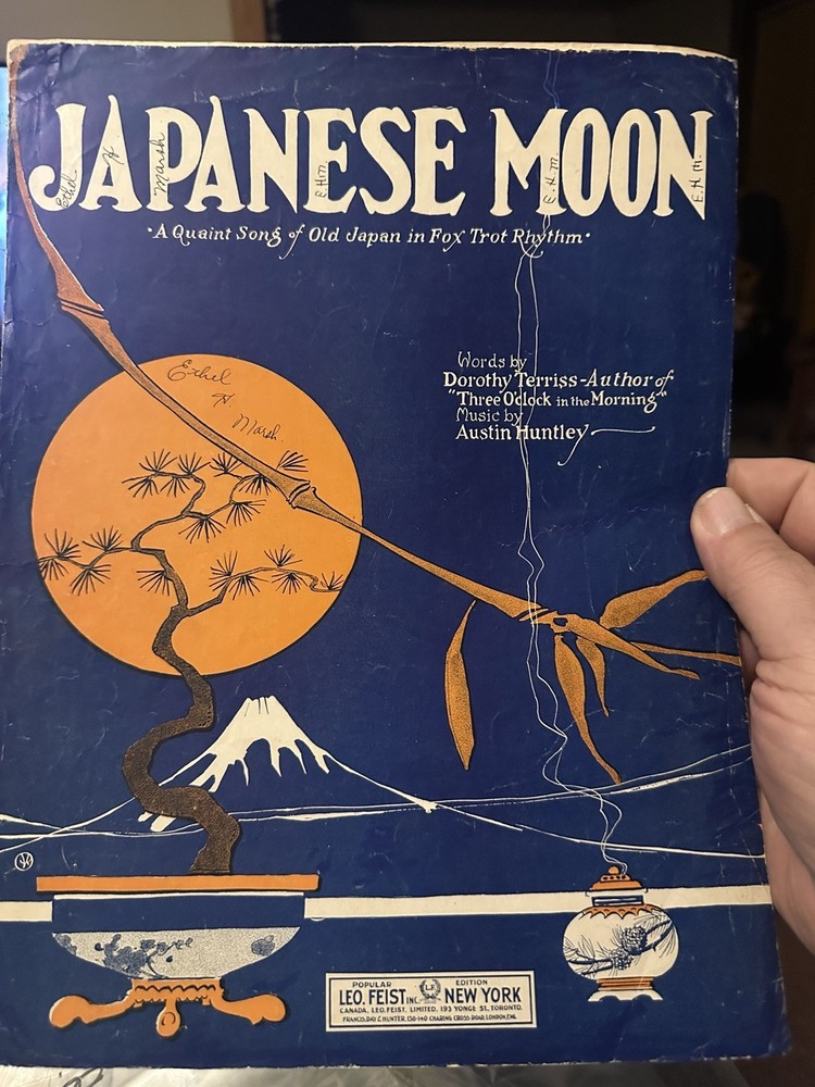 K 1922 Exotic Sheet Music JAPANESE MOON by Terriss