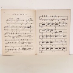Antique 1901 Sabbath Echoes Sun Of My Soul Piano Organ Sheet Music