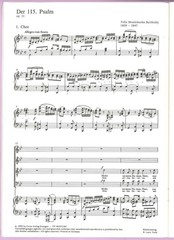 MENDELSSOHN: PSALM 115 – NON NOBIS DOMINE – Op. 31 – Carus-Verlag