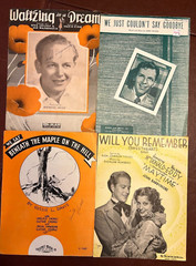 LOT OF 20 PIECES VINTAGE SHEET MUSIC PIANO-VOICE 1930s BEAUTIFUL ARTWORK #ABCD2
