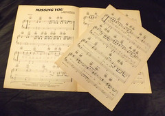 MISSING YOU DANIEL FOGELBERG SHEET MUSIC – 1982 CHERRY LANE MUSIC CO. INC USA