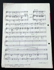 A LITTLE LOVING Original Sheet Music, Recorded by The Fourmost, Published 1964