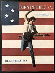1984 BRUCE SPRINGSTEEN « BORN IN THE U.S.A. » SHEET MUSIC ROCK & ROLL CLASSIC USA