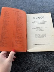 Vintage 1937 All Purpose Song Book Sing! C.C. Birchard & Co. Boston