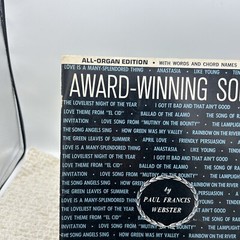 Award Winning Songs Paul Francis Webster Sheet Music Book Robbins Music 1967