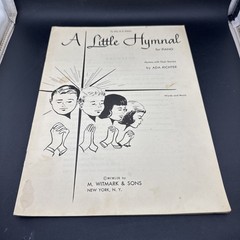 ADA Richer&rsquo;s A Little Hymnal For Piano Sheet Music Book M. Witmark & Sons