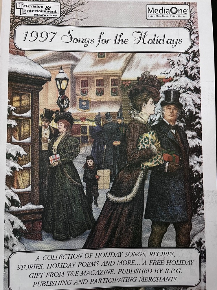 Television & Entertainment Magazine 1997 Songs for the Holidays Media One