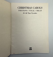 Vintage Christmas Carols Piano Vocal Organ Songbook 39 Favorites Ryckman Beck