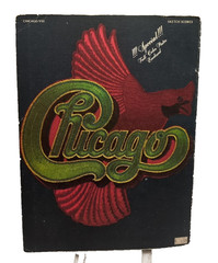 Chicago VIII Sketch Scores POSTER Sheet Music Song Book Piano 70s Rock M15