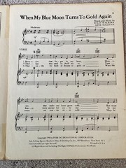 1941 WHEN MY BLUE MOON TURNS TO GOLD AGAIN Sheet Music ROY ROGERS by Walker
