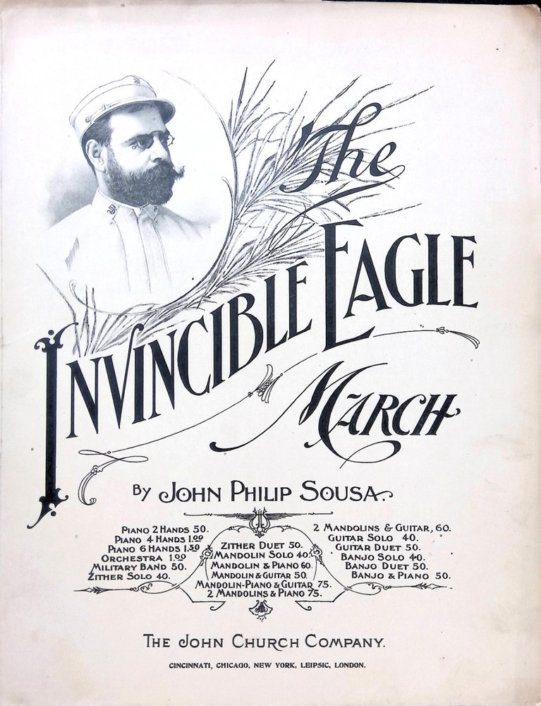 The Invincible Eagle Sheet Music Advanced Piano Solo John Philip Sousa 1901
