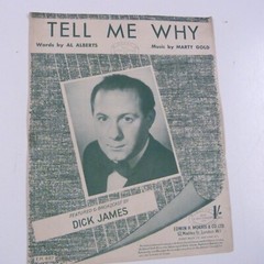 songsheet TELL ME WHY Dick James 1951