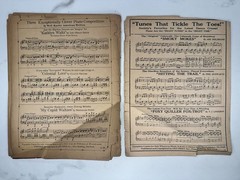 1909 Easy Duets In Easy Keys Piano Music Book G Martaine Illustrated Cover Folio