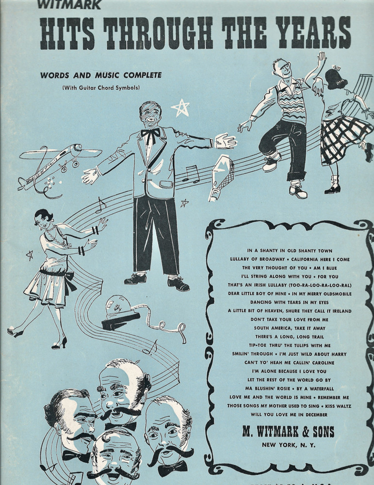 Witmark: Hits Through The Years: words music complete 1951 songbook sheet music