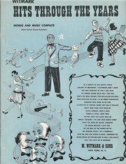 Witmark: Hits Through The Years: words music complete 1951 songbook sheet music