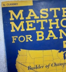 Clarinet B flat Master Method for Band Sheet Music Book 1 Charles S. Peters VG