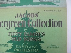 Lot 2 1930 Jacobs Evergreen Collection 50 Old Songs Band Orchestra Saxophone