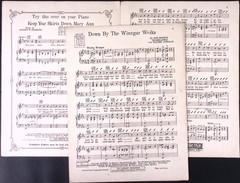 DOWN By The WINEGAR WOIKS Vintage 1925 Sheet Music PEGGY ENGLISH Jazz Flapper